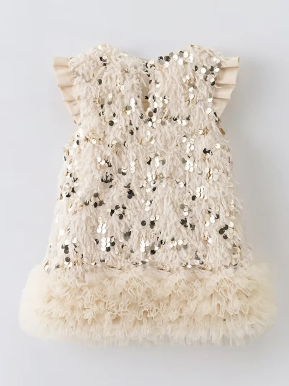Sequin Bow Tulle Party Dress