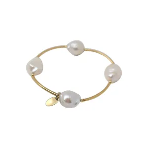 Serenity Bracelet - Gold Flameball Cuff
