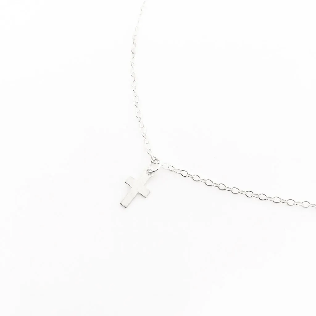 Serenity Dainty Cross Necklace