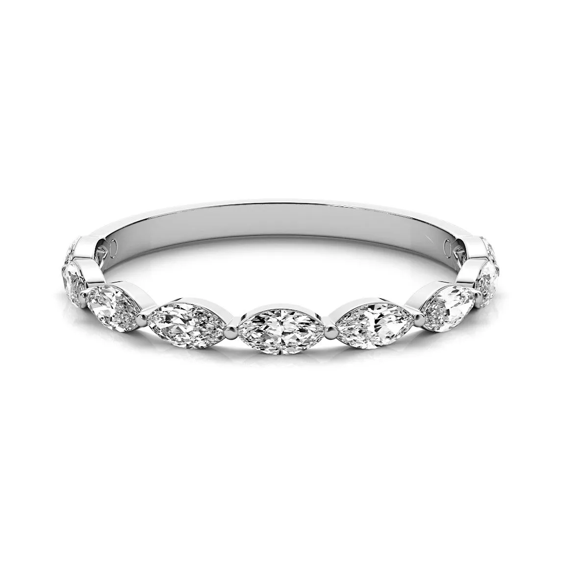 Seven Stone 0.70 ct. Marquise Cut Diamond Wedding Ring
