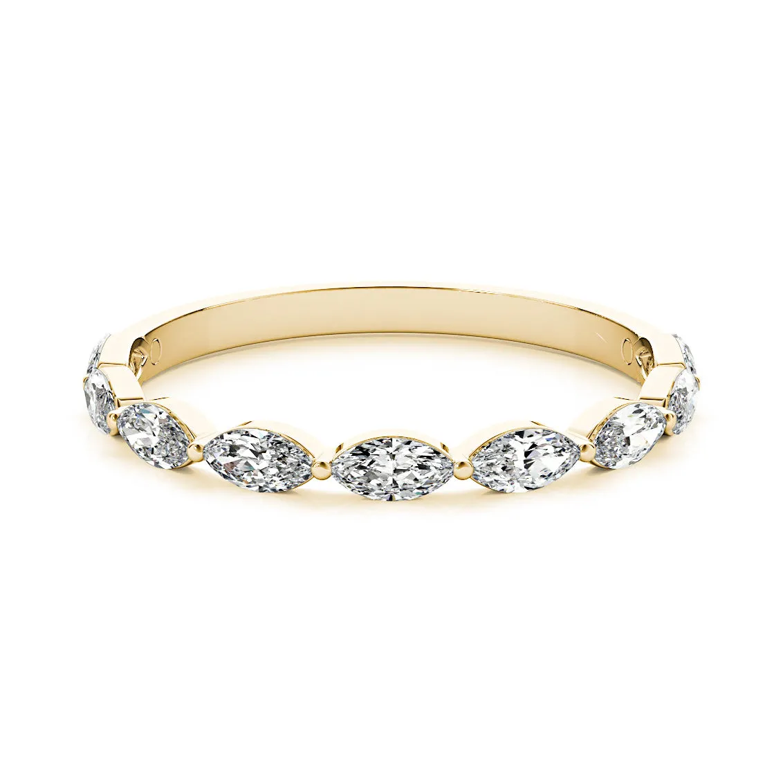 Seven Stone 0.70 ct. Marquise Cut Diamond Wedding Ring
