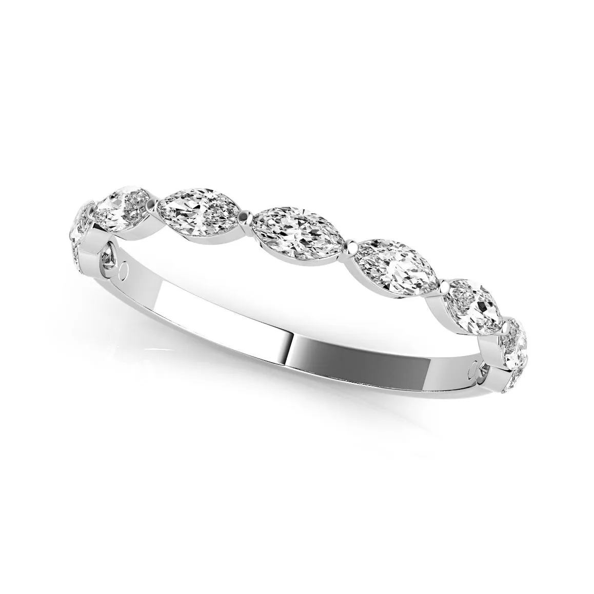 Seven Stone 0.70 ct. Marquise Cut Diamond Wedding Ring