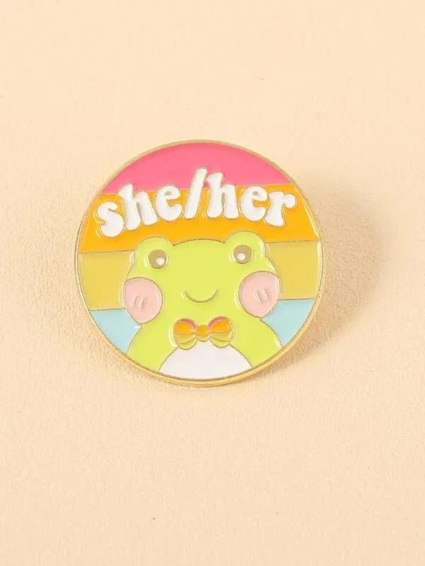 She/Her Animated Pronoun Badge