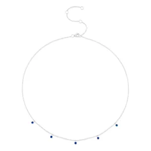 Shy Creation Sapphire Drops Necklace