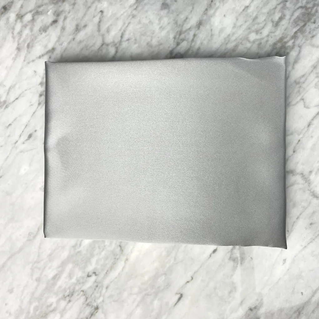 Silver Silk Pillowcase - Standard & Queen