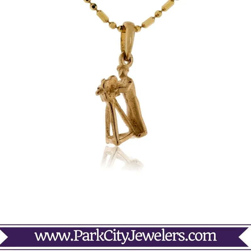 Small Cameraman Pendant or Charm