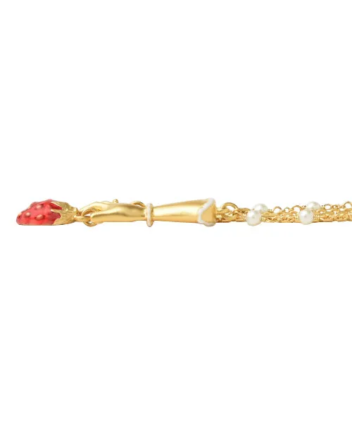 Sneak Strawberry Pearl Necklace【Japan Jewelry】