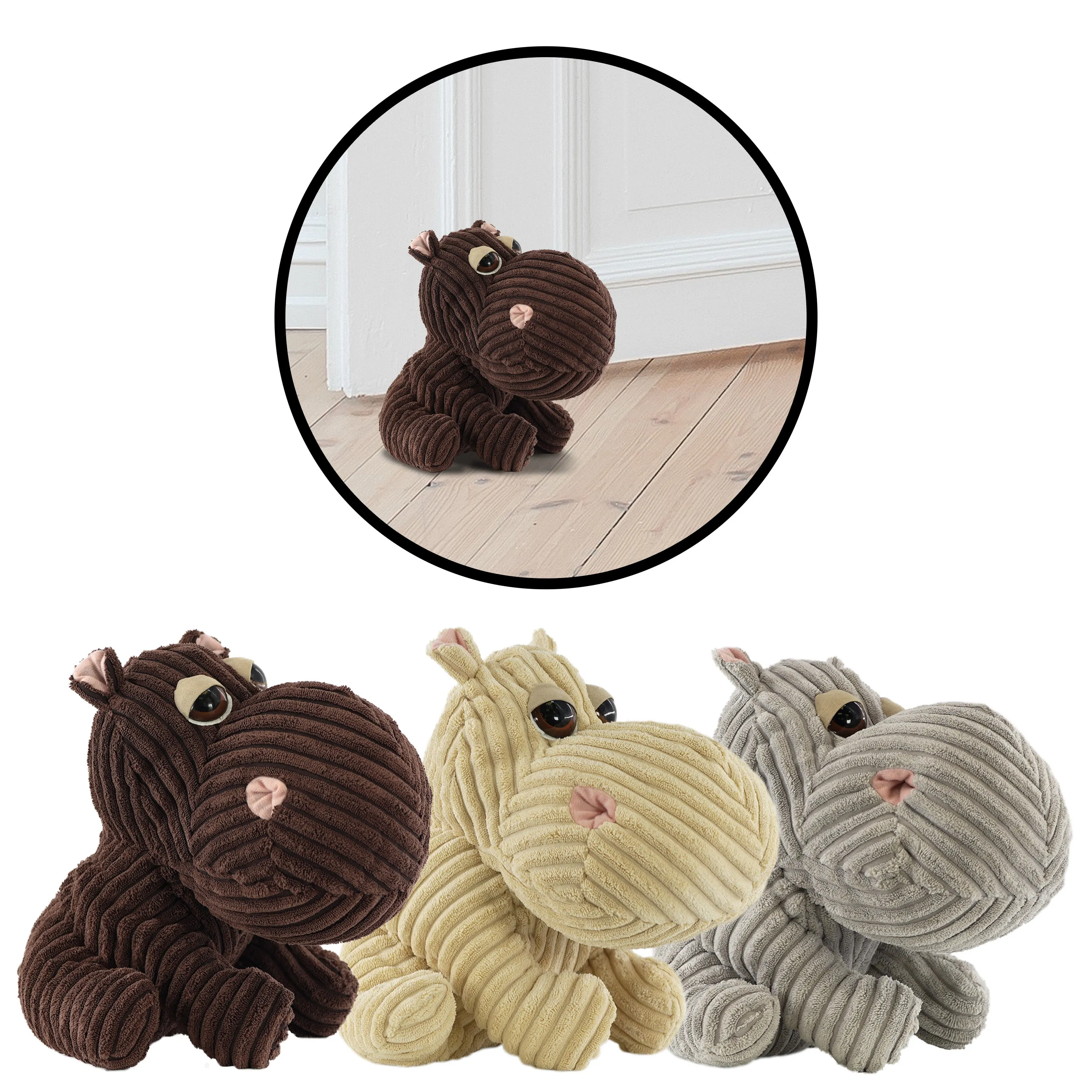 Soft Hippo Novelty Door Stops
