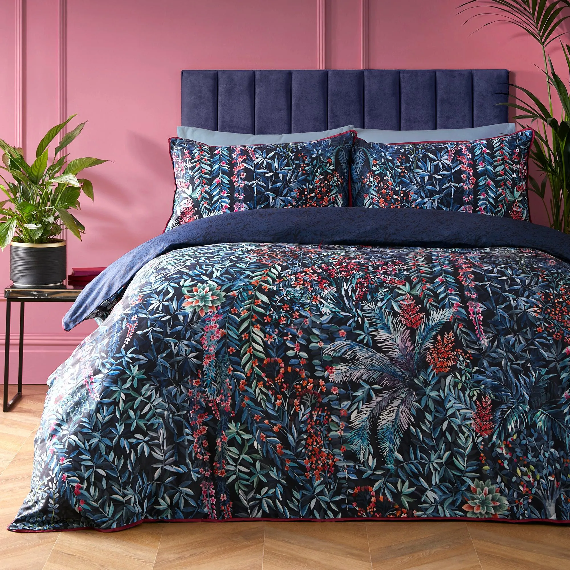 Soiree Tessa Duvet Cover Set - Navy