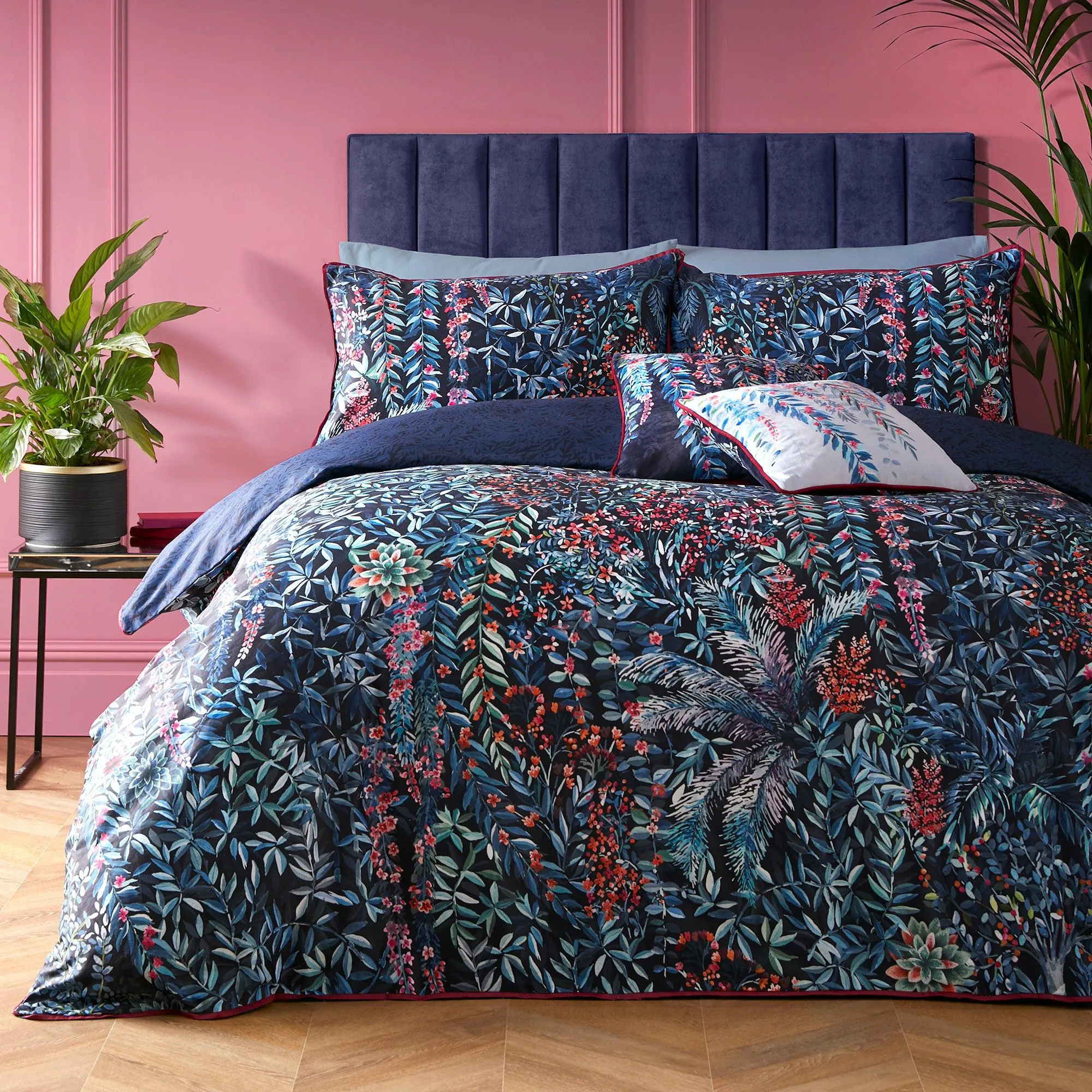 Soiree Tessa Duvet Cover Set - Navy