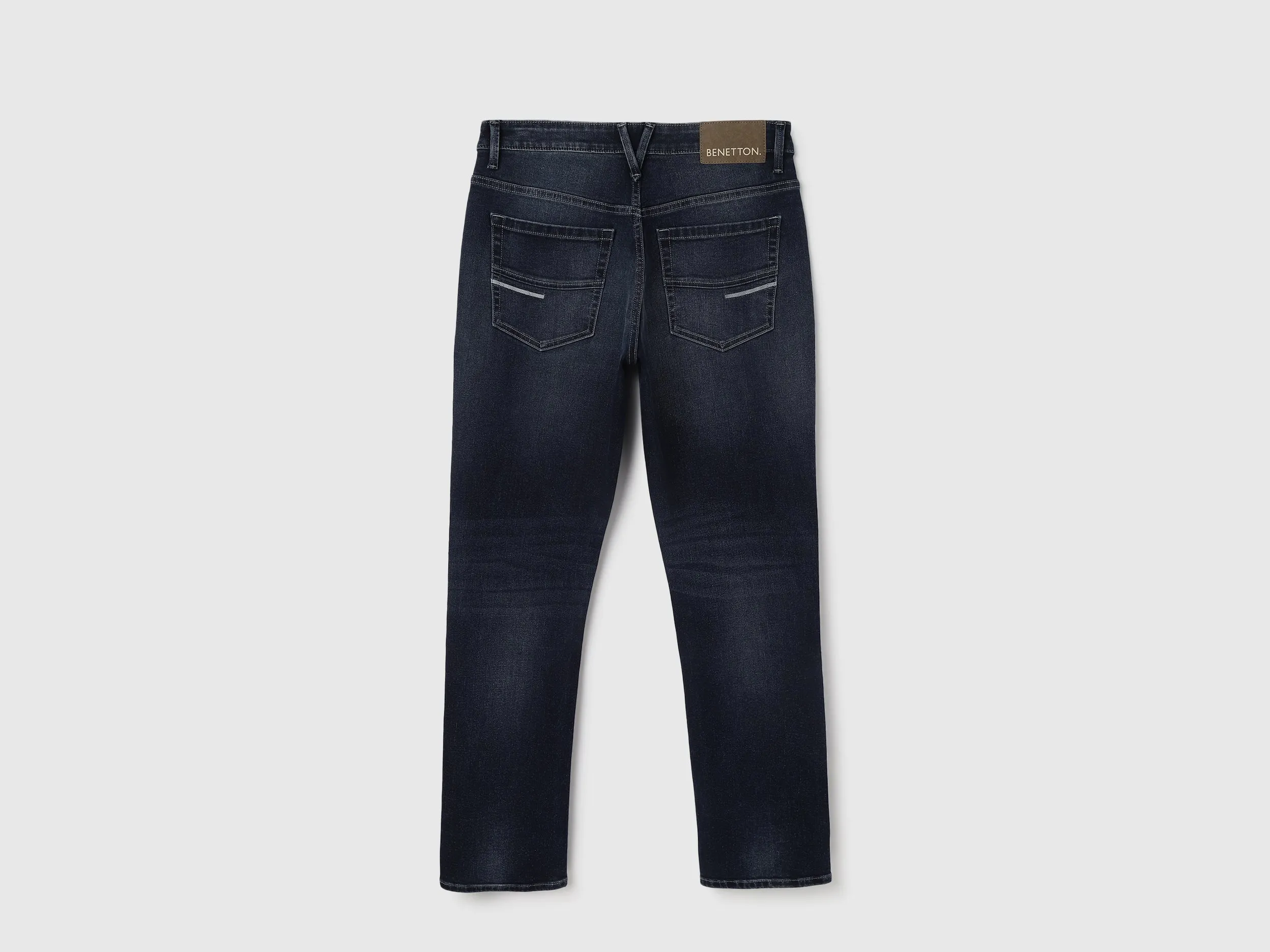 Solid Pattern Boot-Leg Fit Jeans