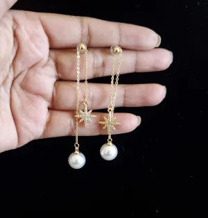 Sowji and Anusha Ch Delicate Tassel Style Dainty Earrings