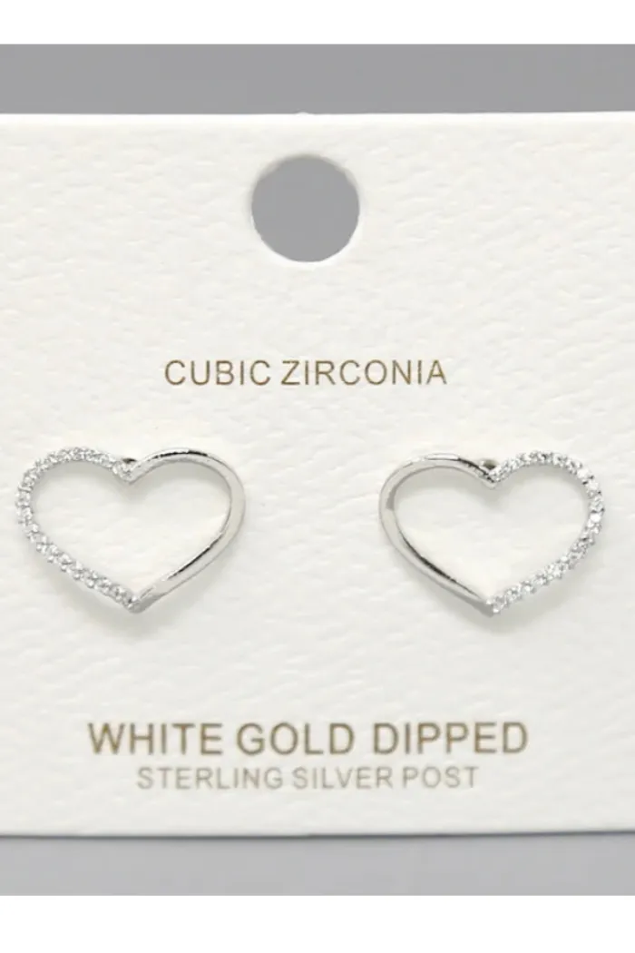 Sparkling Heart Earrings