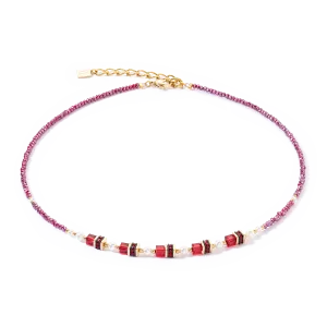 Sparkling Princess necklace gold-red