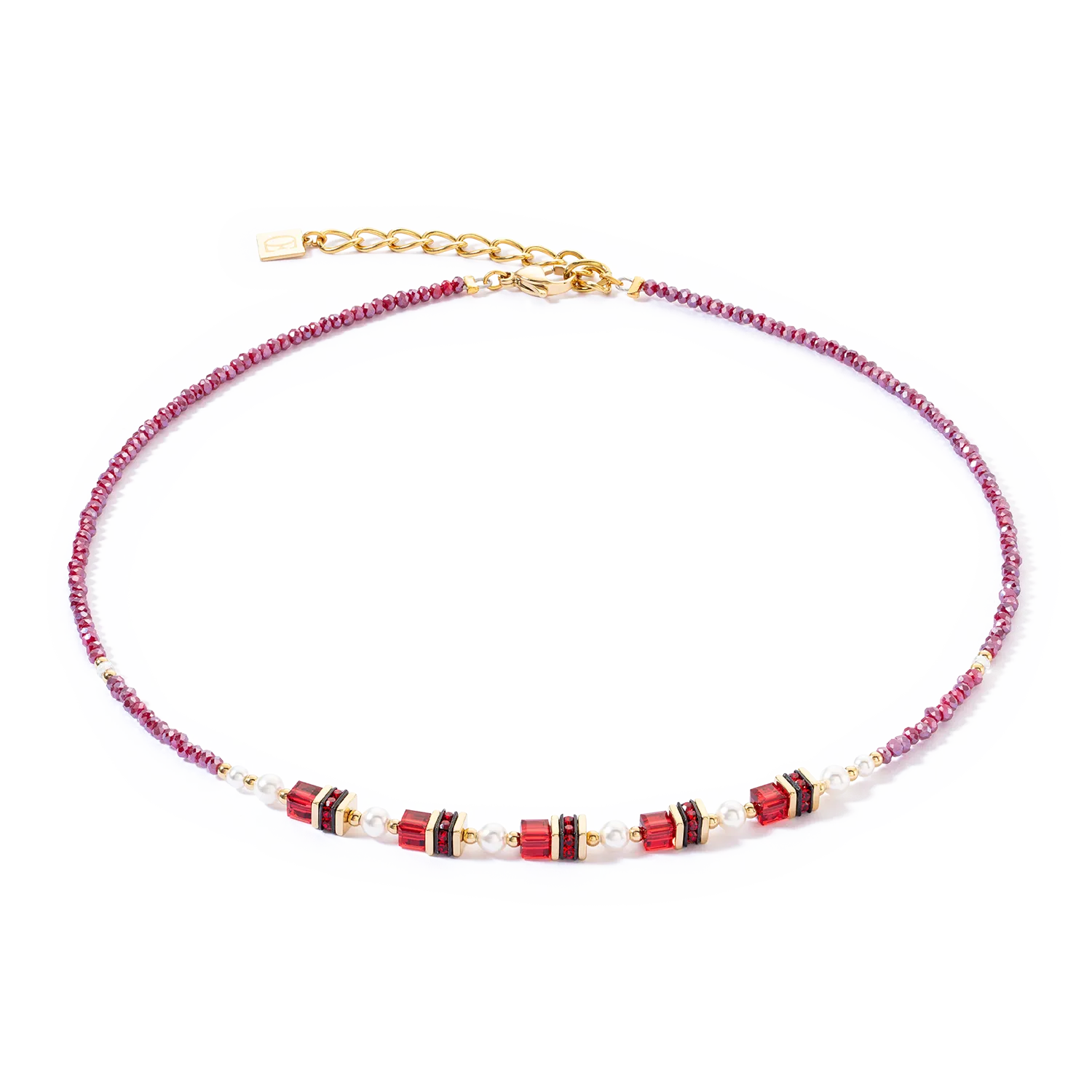 Sparkling Princess necklace gold-red