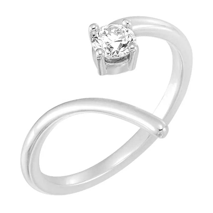 Spiral Diamond Ring