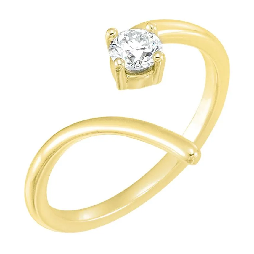 Spiral Diamond Ring