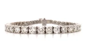 Splendid Ladies Diamond 10.20ct tw Riviera Line Tennis Bracelet