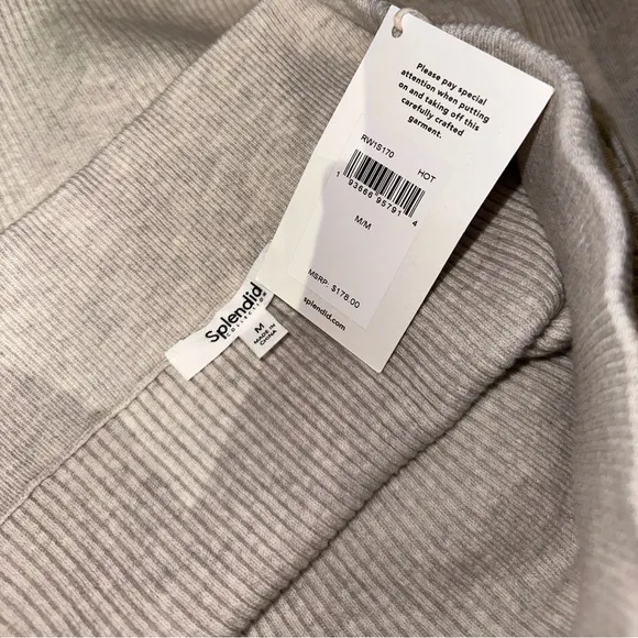 Splendid NWT rimo ribbed knit sweater skirt