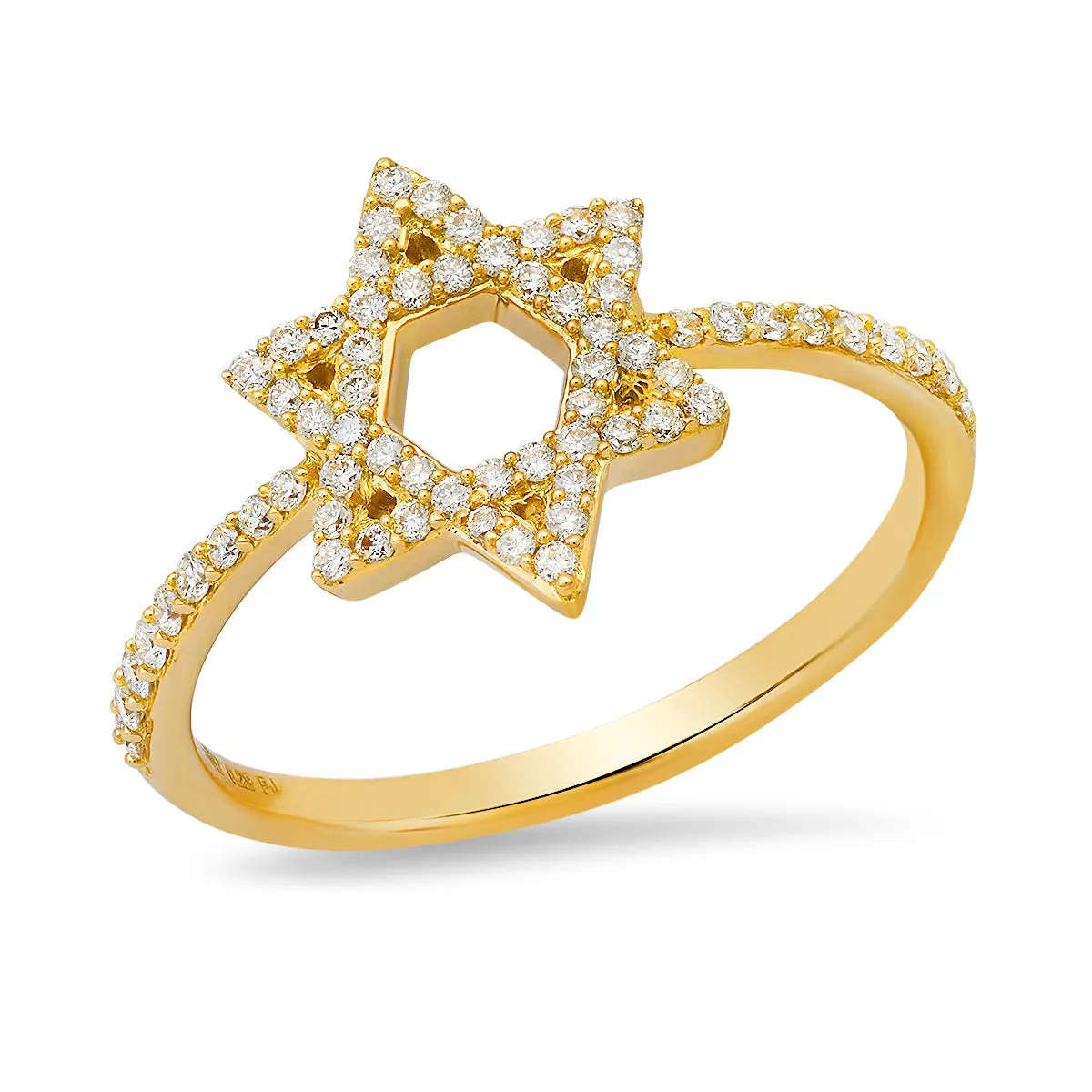 Star of David Diamond Ring