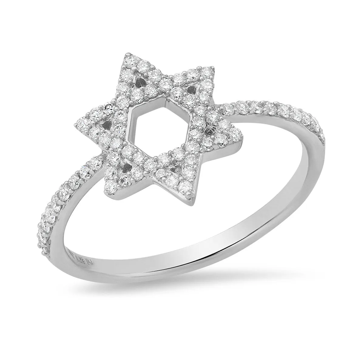 Star of David Diamond Ring