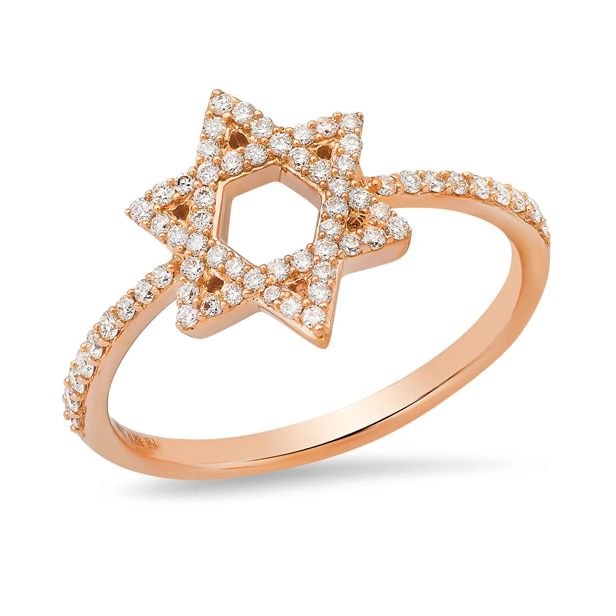 Star of David Diamond Ring