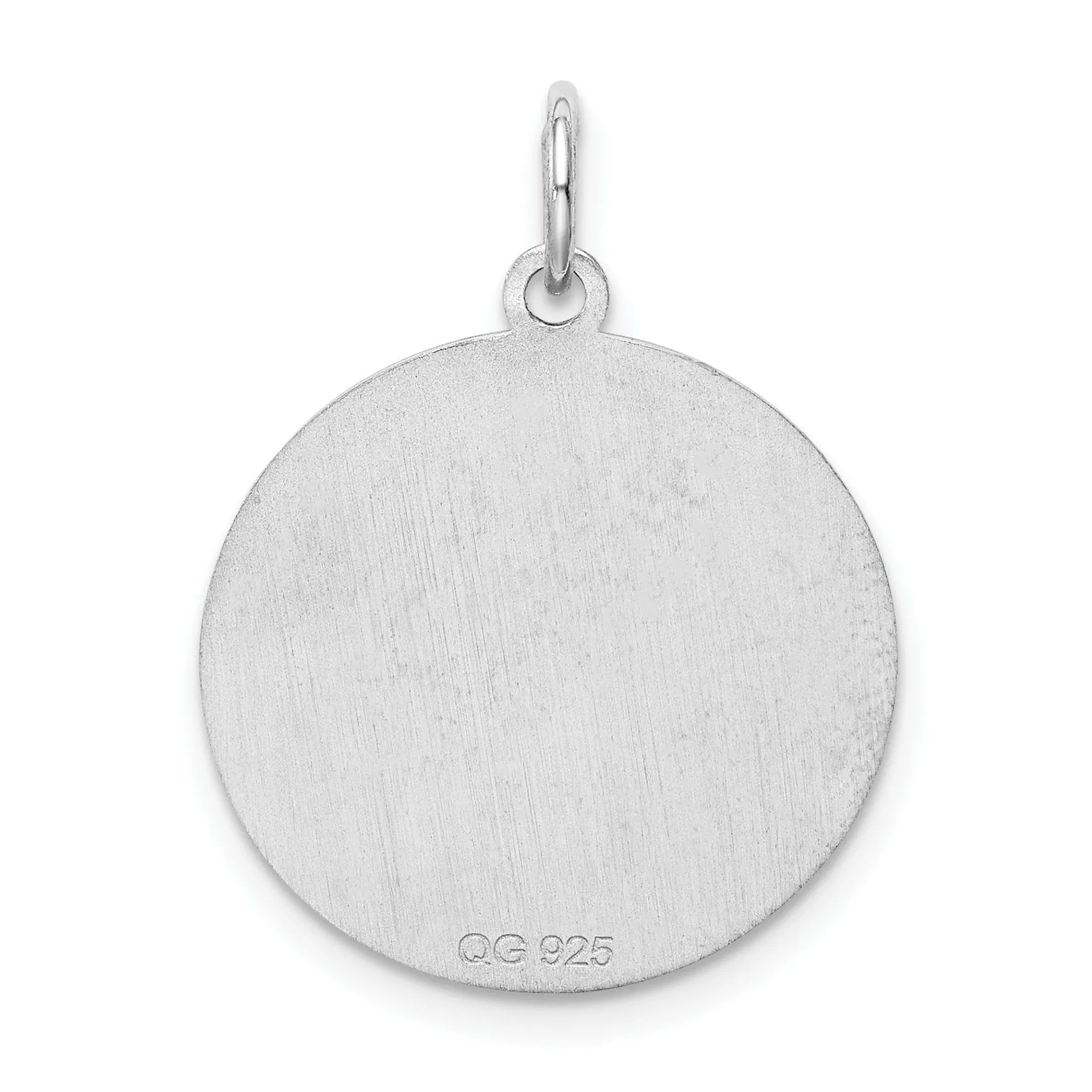 Sterling Silver Brocaded Initial G Charm