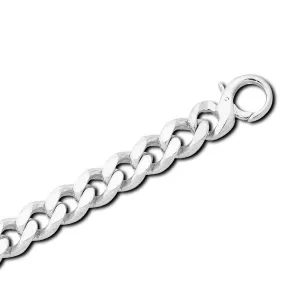 Sterling Silver Curb Bracelet 14mm x 23.5cm
