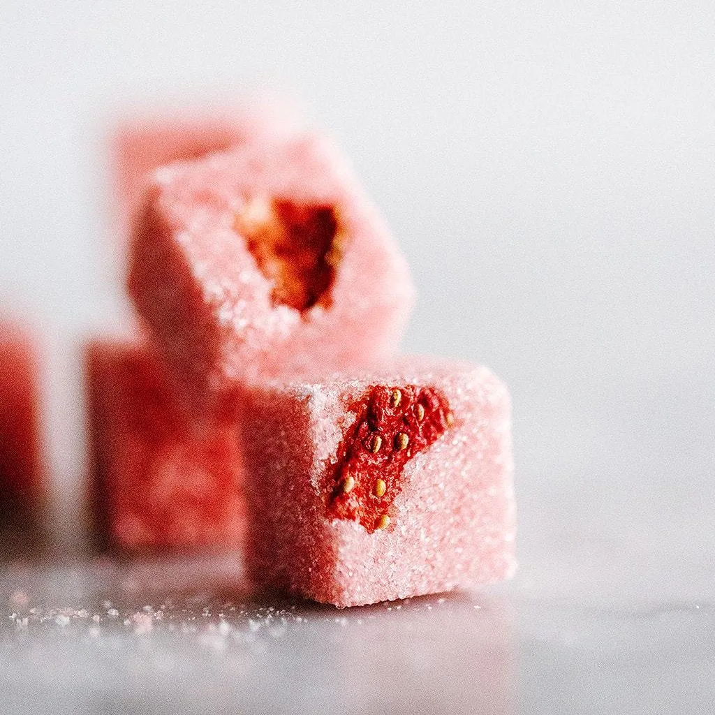 Strawberry Sugar Cube Stick