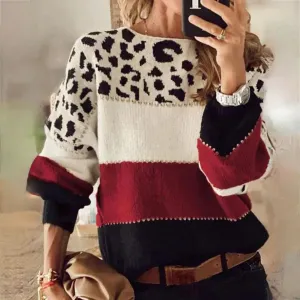 Stylish leopard-print sweater by Janssen