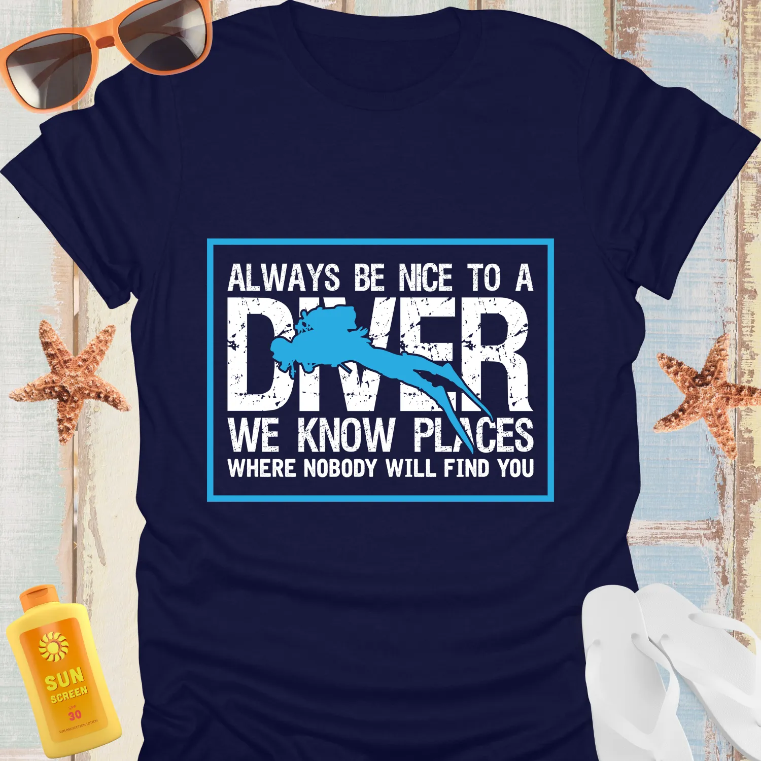 Stylish Scuba Diving Tshirt For Ocean Enthusiasts