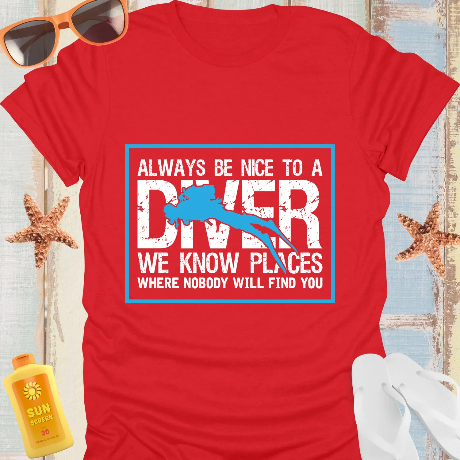 Stylish Scuba Diving Tshirt For Ocean Enthusiasts
