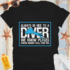 Stylish Scuba Diving Tshirt For Ocean Enthusiasts