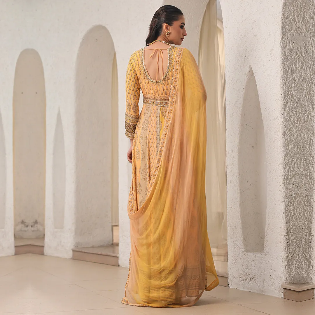 Sunshine Yellow Anarkali Set