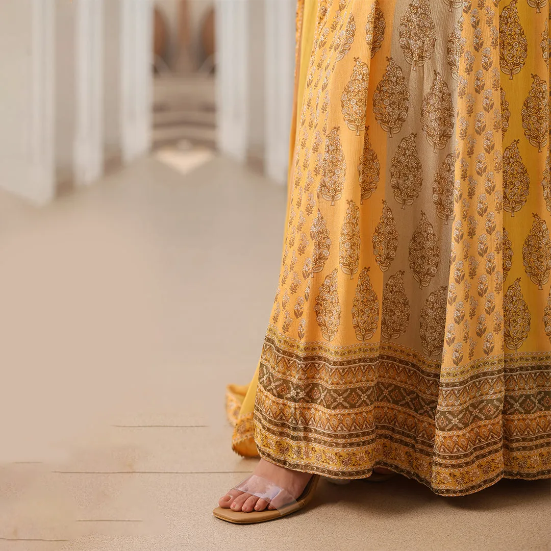 Sunshine Yellow Anarkali Set
