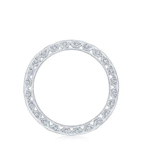 Tacori Criss-Cross Channel-Set & Pave Diamond Wedding Band