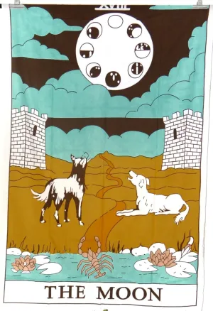 The Moon Tarot Tapestry (Single Size)