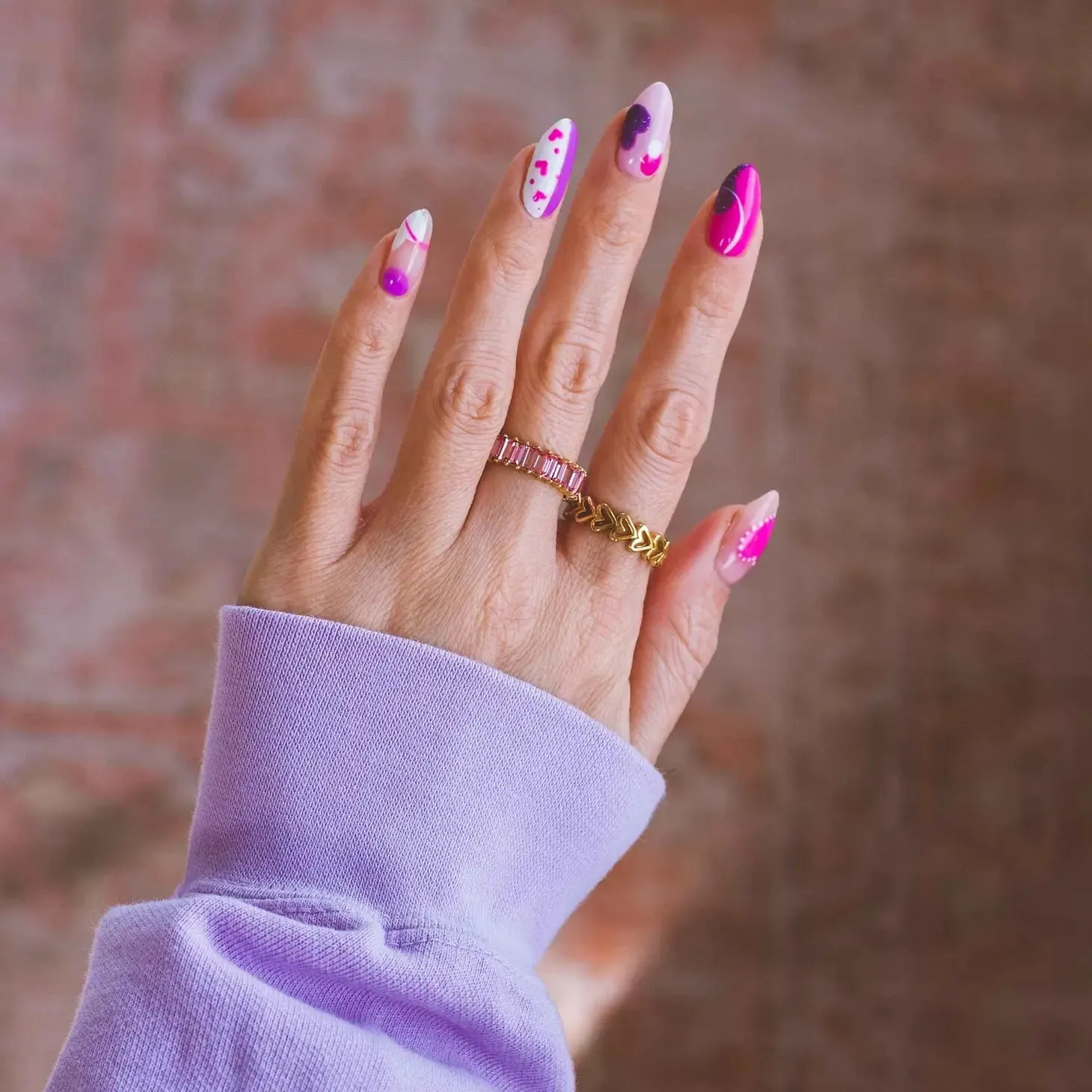 The Vivian Heart Band Ring