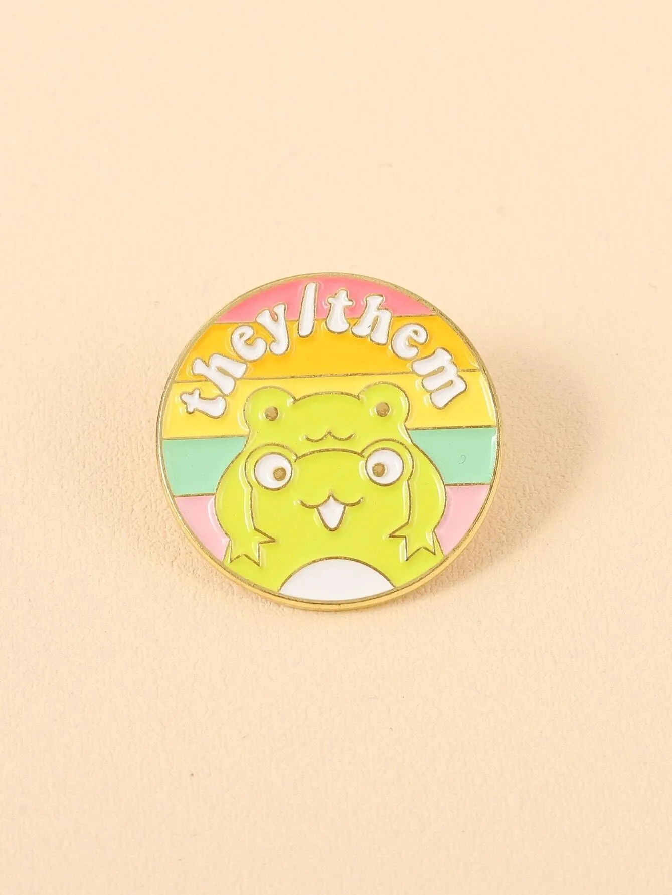 They/Them Round Pronoun Badge
