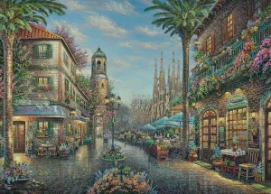 THOMAS KINKADE 1000PC SPANISH CAFE