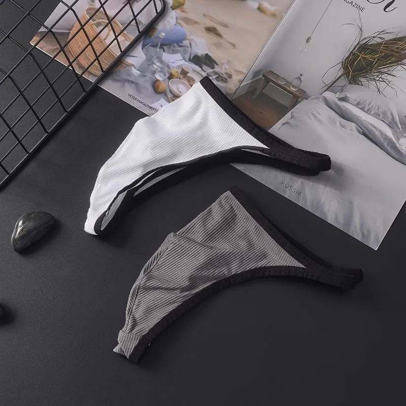 Thong Underwear with Spacious Pouch and Elastic Waistband