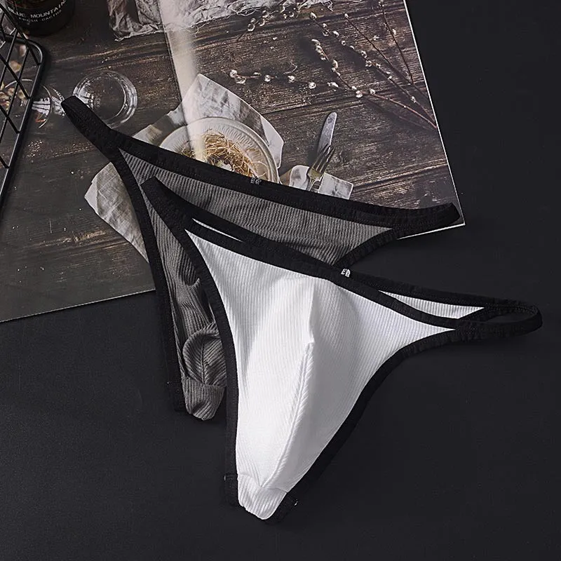 Thong Underwear with Spacious Pouch and Elastic Waistband