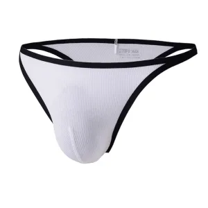 Thong Underwear with Spacious Pouch and Elastic Waistband