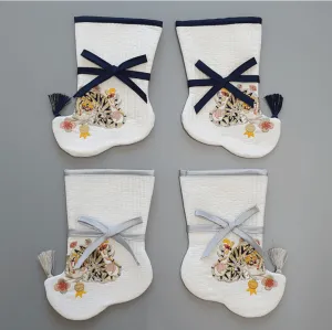 Tiger Quilted Hanbok Socks (2 Colors)