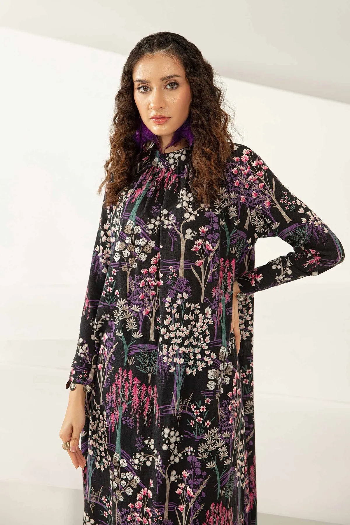 Timeless Black: Khaddar Shirt