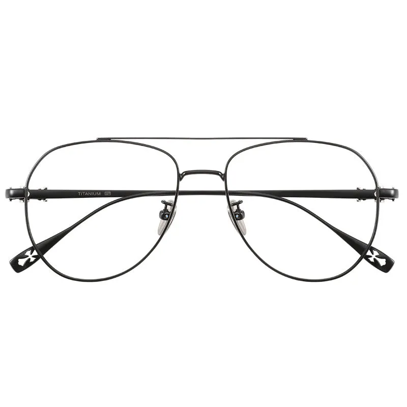 Titanium Aviator Square Glasses Frames ST 5125