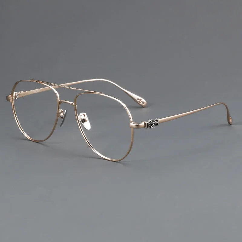 Titanium Aviator Square Glasses Frames ST 5125