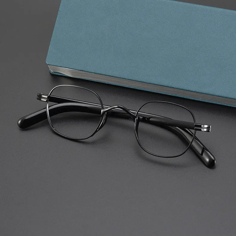 Titanium Geometric Glasses Frame KMN131