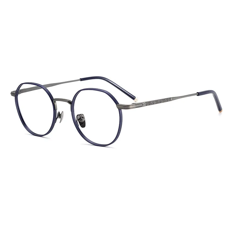 Titanium Round Glasses Frame SC2206