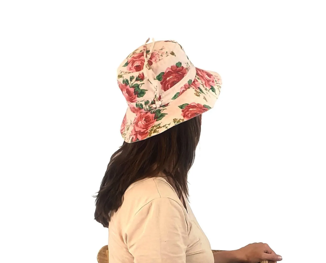 Toshi pink cotton hat size large child/S adult